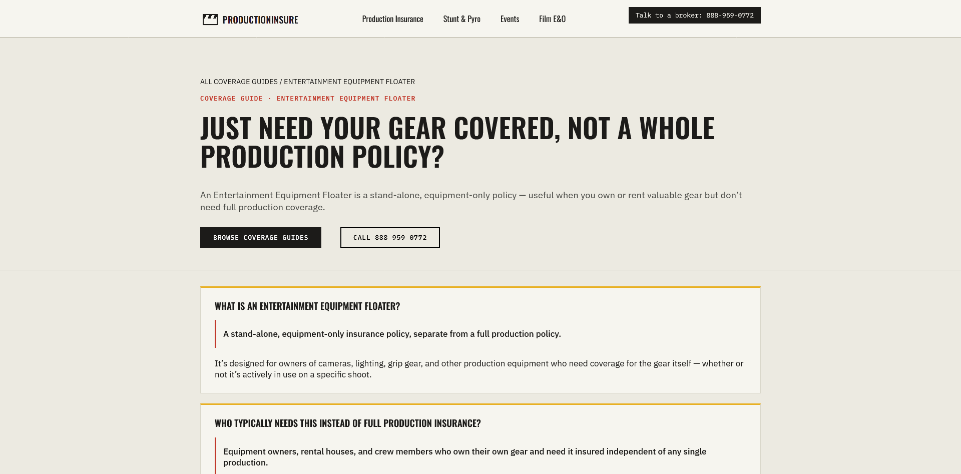 Production Insure